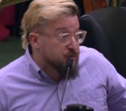 Nick Mollberg, pictured during a Senate hearing.