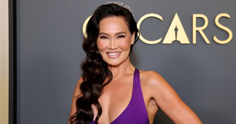 LOS ANGELES, CALIFORNIA - APRIL 29: Tia Carrere attends the 2025 Scientific and Technical Awards at Academy Museum of Motion Pictures on April 29, 2025 in Los Angeles, California. (Photo by Emma McIntyre/WireImage)