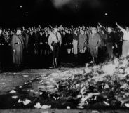 The Nazi book burning of the Institut für Sexualwissenschaft in 1933.