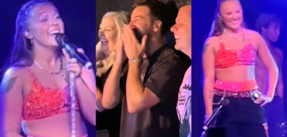 JoJo Siwa and Chris Hughes