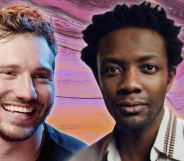 Alexander Lincoln and Omari Douglas headshots against a purple background.