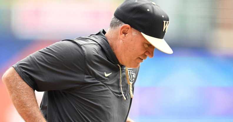 Head coach Tom Walter of Wake Forest.