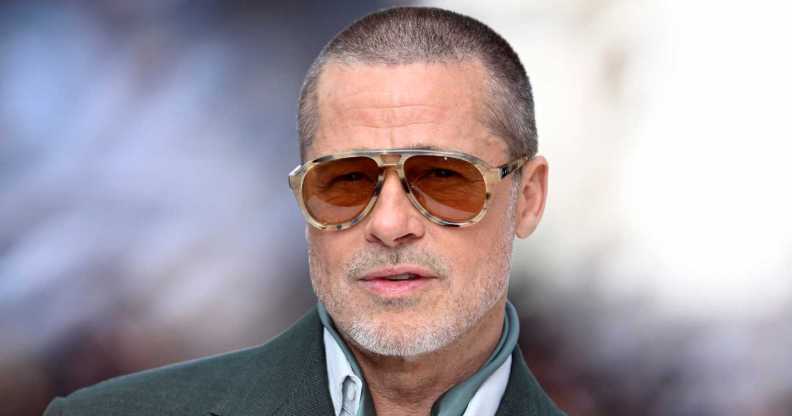 Brad Pitt attends the "F1: The Movie" European Premiere at Cineworld Leicester Square on June 23, 2025 in London, England.