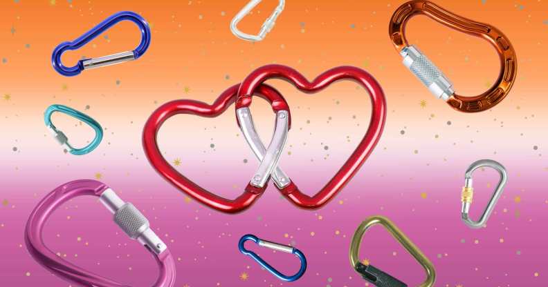 What is the meaning of a carabiner for LGBT people?