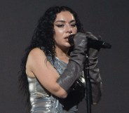 ROSKILDE, DENMARK - JULY 05: Charli XCX performs at Roskilde Festival 2024 on July 05, 2024 in Roskilde, Denmark. (Photo by Joseph Okpako/WireImage)