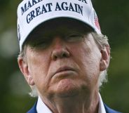 A portrait picture of Donald Trump.