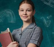 A portrait of Evie MacDonald as Hannah in First Day.