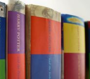 Stock image of all seven Harry Potter books by JK Rowling