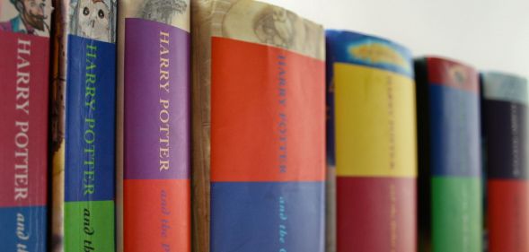 Stock image of all seven Harry Potter books by JK Rowling