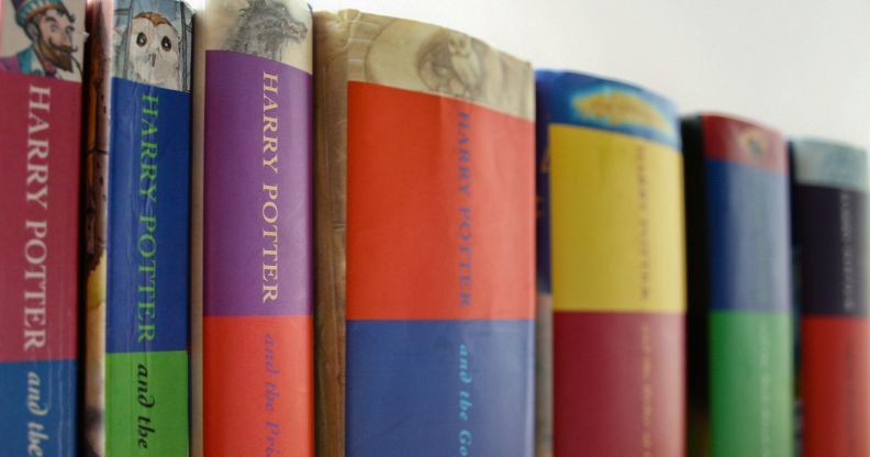 Stock image of all seven Harry Potter books by JK Rowling
