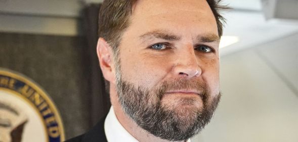 A portrait picture of JD Vance.