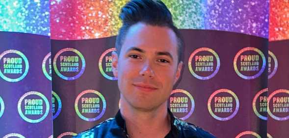 Just hours after being honoured at the Proud Scotland Awards in Glasgow, Jamie Love was subjected to homophobic abuse on the train home to Edinburgh.