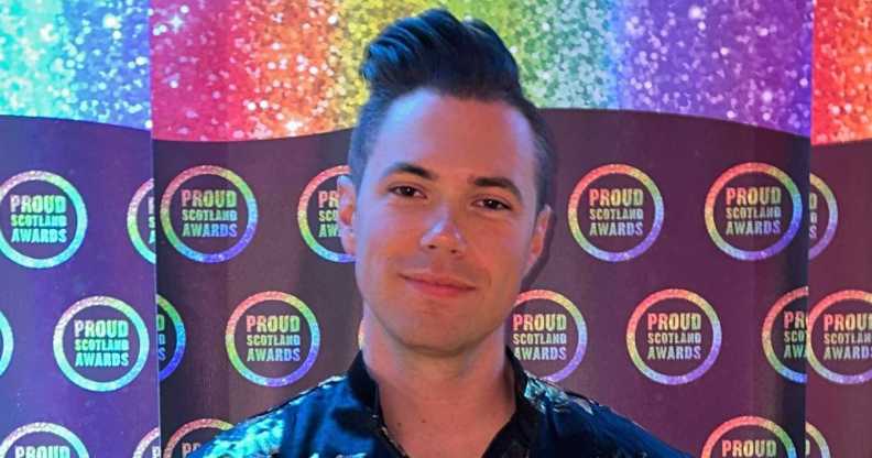 Just hours after being honoured at the Proud Scotland Awards in Glasgow, Jamie Love was subjected to homophobic abuse on the train home to Edinburgh.