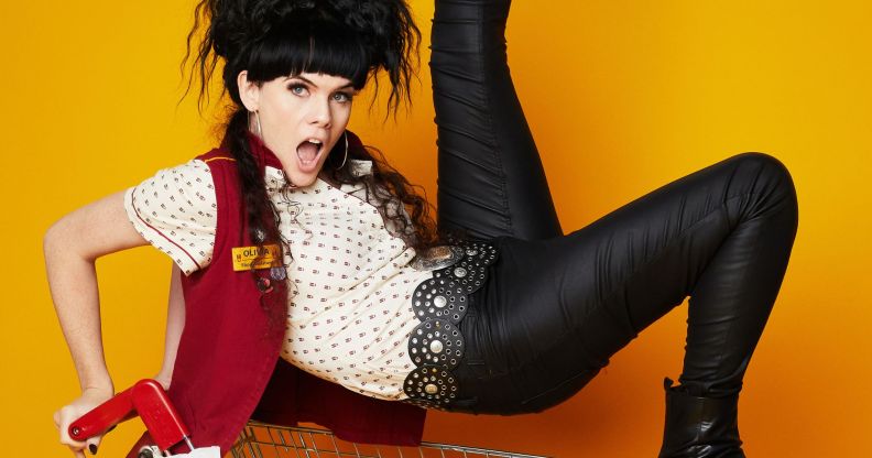 Jordan Gray as 'Liv' in Transaction.