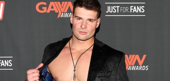LAS VEGAS, NEVADA - JANUARY 20: Malik Delgatyattends the 2025 GayVN Awards show at The Theater at Virgin Hotels Las Vegas on January 20, 2025 in Las Vegas, Nevada. (Photo by Gabe Ginsberg/Getty Images)