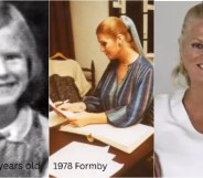 Young photos of Kim Woodburn, in the 1940s, in 1978 and more recently in 2020