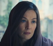 Rosamund Pike as Moiraine Damodred in The Wheel of Time