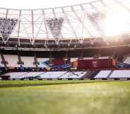 General view inside the West Ham stadium