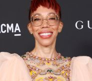 Amy Sherald, pictured smiling at a red carpet show.