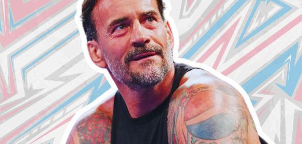 An edited picture of CM Punk.