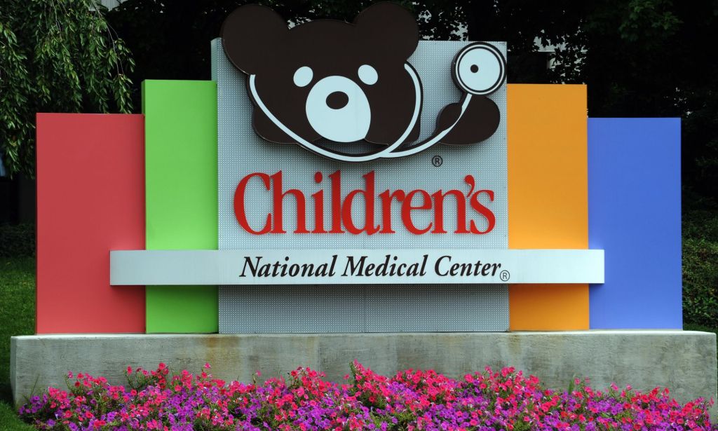 The sign outside the Children's National Hospital in DC.