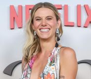 Hannah Pilkes smiles at the red carpet premiere of Netflix sitcom Leanne.