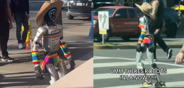 A robot in West Hollywood.