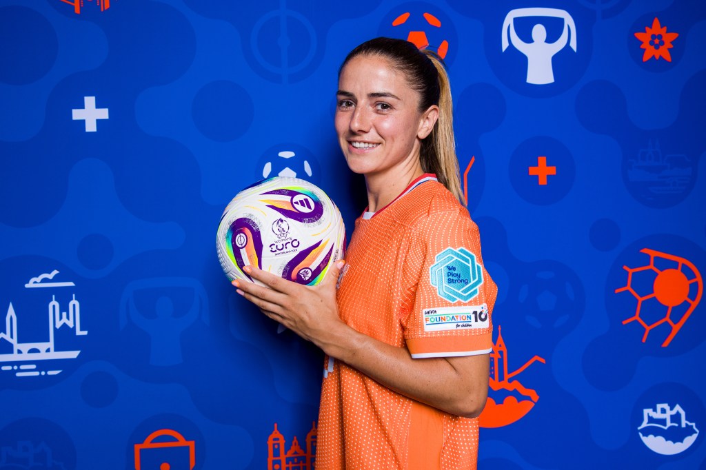 Danielle van de Donk of the Netherlands poses for a portrait during the Official UEFA Women's EURO 2025