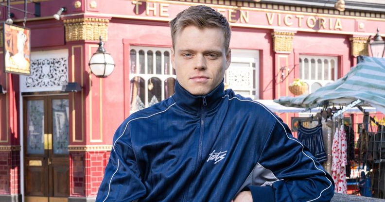 Pierre Moullier as Oscar Branning in a promo photo for EastEnders.