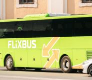 The back of a Flixbus coach.