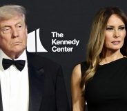 President Donald Trump and first lady Melania Trump attend the opening night of "Les Misérables" at The Kennedy Center.