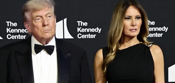 President Donald Trump and first lady Melania Trump attend the opening night of "Les Misérables" at The Kennedy Center.