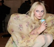 Alex Consani seen backstage during the Marc Jacobs 2026 Runway Show