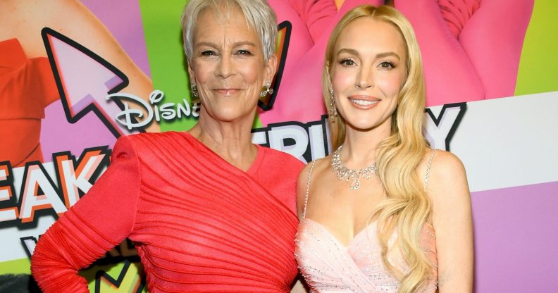 Jamie Lee Curtis and Lindsay Lohan attend the Freakier Friday Los Angeles Premiere.
