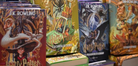 A set of Harry Potter books.