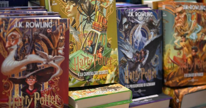 A set of Harry Potter books.