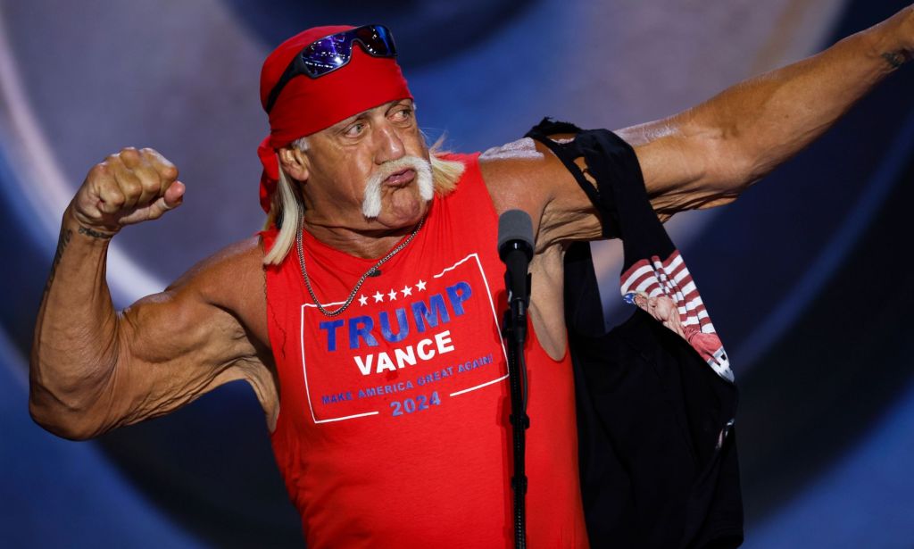 Hulk Hogan during the 2024 RNC.