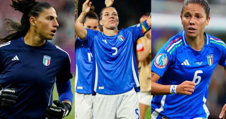 Rachele Baldi, Elena Linari and Manuela Giugliano are out LGBTQ+ players in the Italy squad.