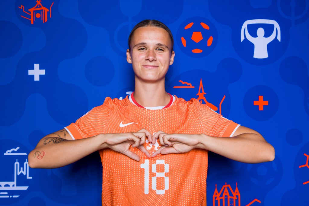 Kerstin Casparij of the Netherlands poses for a portrait during the Official UEFA Women's EURO 2025