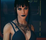 A render of a woman in Cyberpunk 2077.