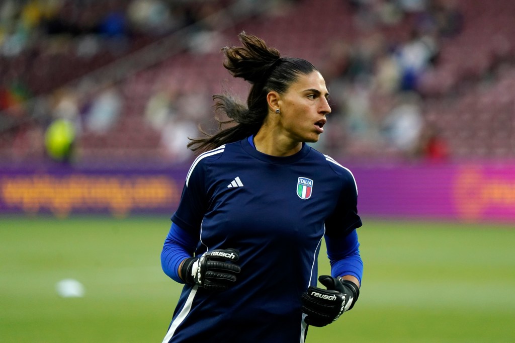 Rachele Baldi of Italy in action during warm up prior the UEFA Women's EURO 2025 Group B match