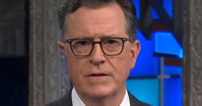 A portrait picture of Stephen Colbert.