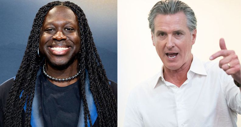 Bob the Drag Queen and Gavin Newsom