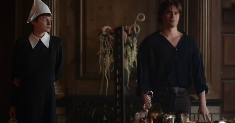 Emma Corrin and Nicholas Galitzine in 100 Nights of Hero