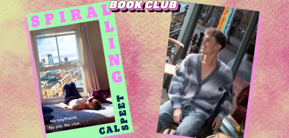 An image of Cal Speet and his debut novel 'Spiralling'