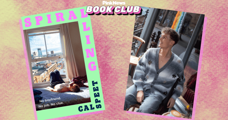 An image of Cal Speet and his debut novel 'Spiralling'