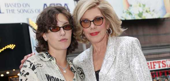King Princess and Christine Baranski pose at the gala re-opening night of 'Mamma Mia' on Broadway at the Winter Garden Theatre on 18 August, 2025 in New York City.