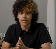 Gerika Mudra, pictured sat at a table.