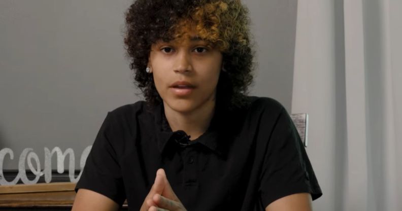 Gerika Mudra, pictured sat at a table.