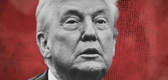 An edited picture of Donald Trump